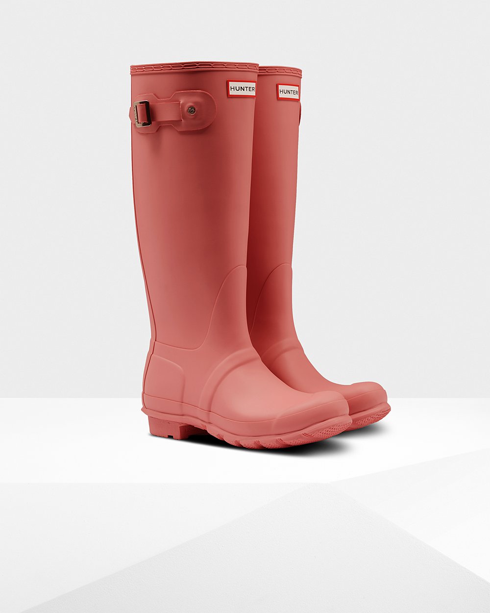 Botas de Lluvia Altas Hunter Mujer - Original - Rosas - WTDGFRL-37